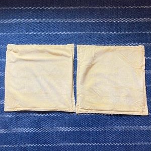 Two Threshold Yellow Throw Pillow Cases
